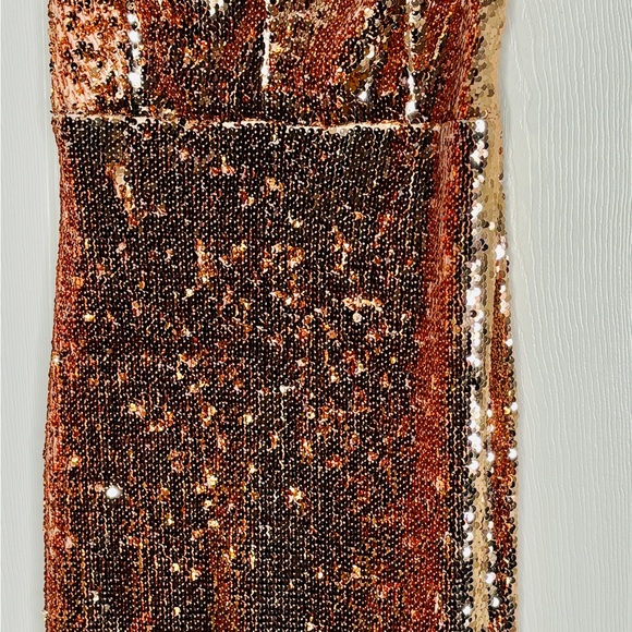 MADE TO SPARKLE SEQUIN DRESS, ROSE GOLD - Picture 5 of 7